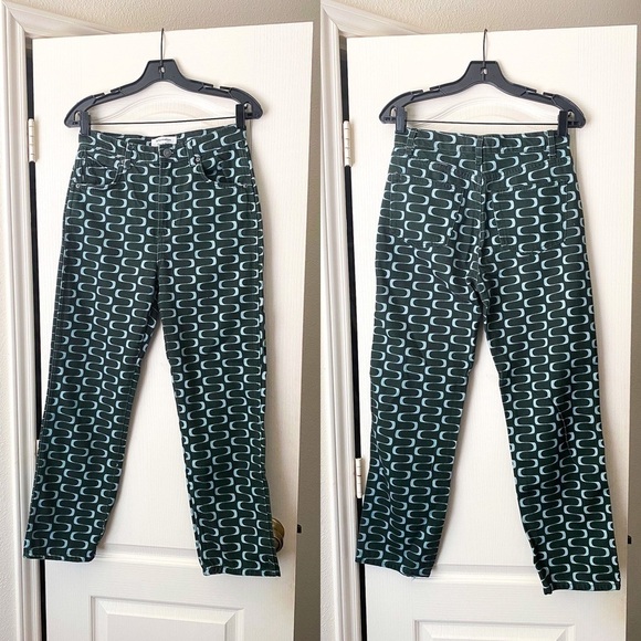 Reformation Jeans Mod High Rise Straight Squiggles Venture 27 GUC - Picture 1 of 7